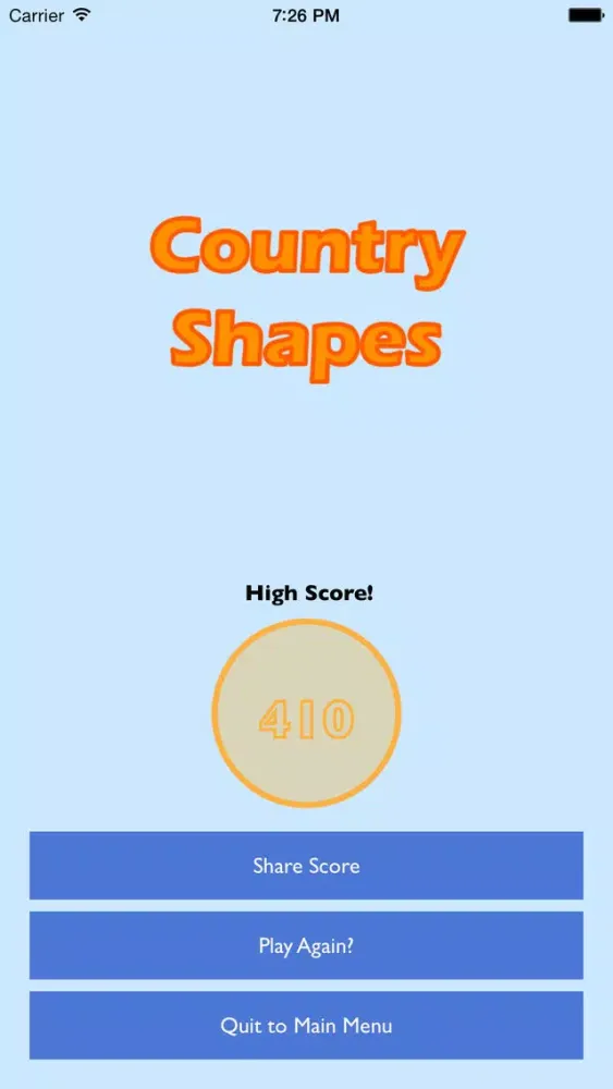 Captures d'écran de Country Shapes