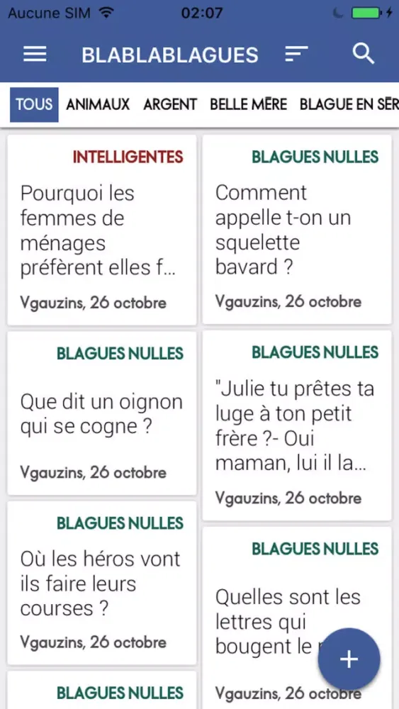 BlaBla Blagues應用截圖