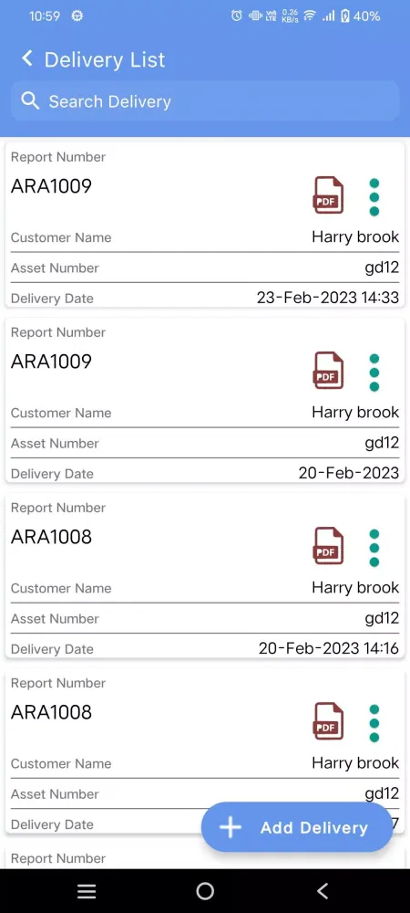 Asset Rental Manager Ekran Görüntüleri