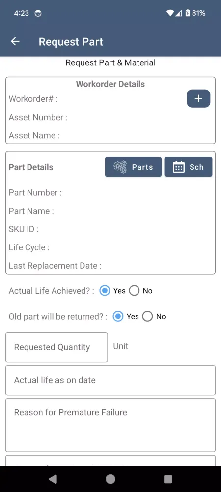 Plant Maintenance - iFactory Screenshots