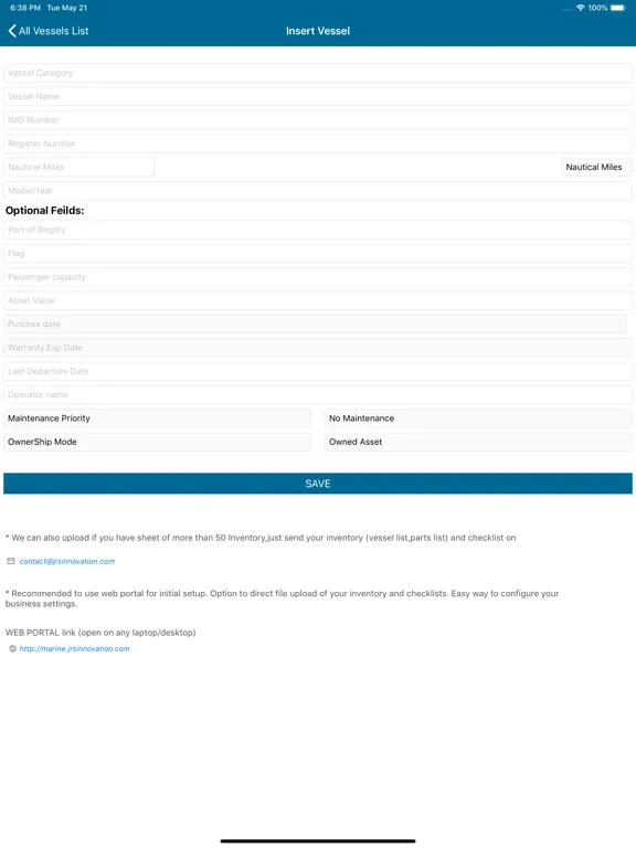 Скриншоты Marine Vessel Inspection iPad 