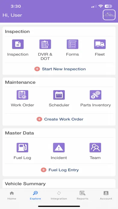 Capturas de pantalla de Fleet Inspection & Maintenance