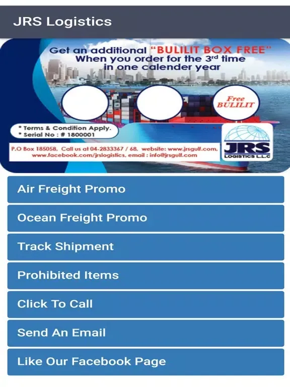 Captures d'écran de JRS Logistics iPad 