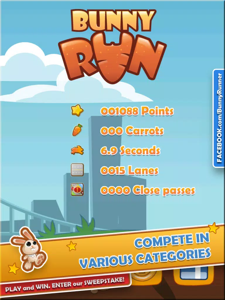 Bunny Run - Cross the street avoiding cars & tracks! iPad  سکرین شاٹس