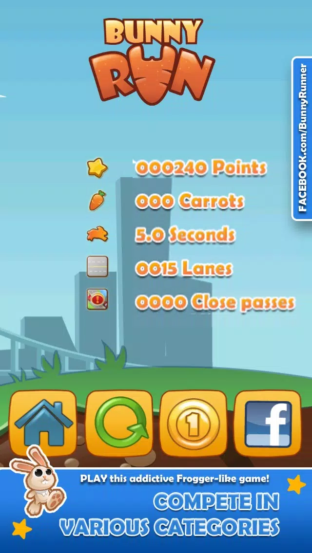 Bunny Run - Cross the street avoiding cars & tracks! سکرین شاٹس