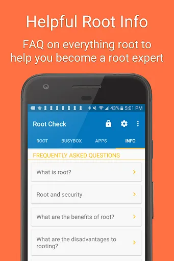 Tangkapan layar Root Check