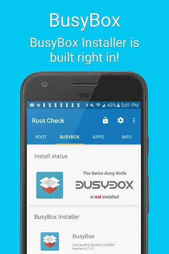 Tangkapan layar Root Check