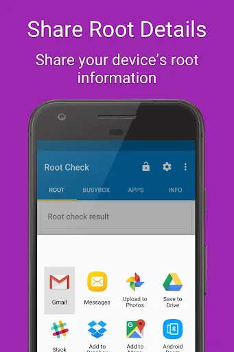 Tangkapan layar Root Check