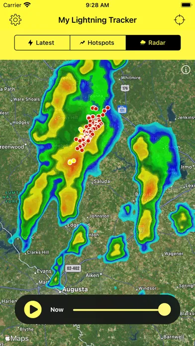 Zrzuty ekranu My Lightning Tracker & Alerts
