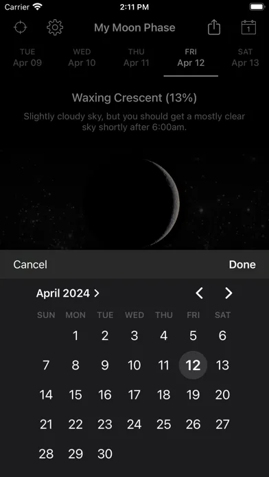 My Moon Phase Pro - Alerts স্ক্রিনশট