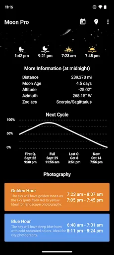 My Moon Phase - Lunar Calendar Screenshots