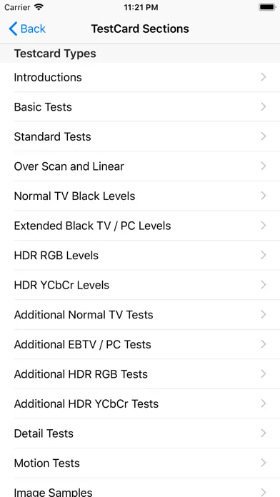 Screenshot di TestCard ProHD 4k