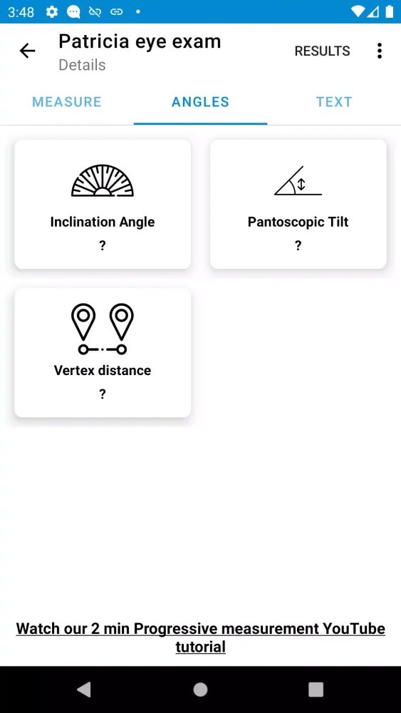 Screenshot di Optometry eye distance measure