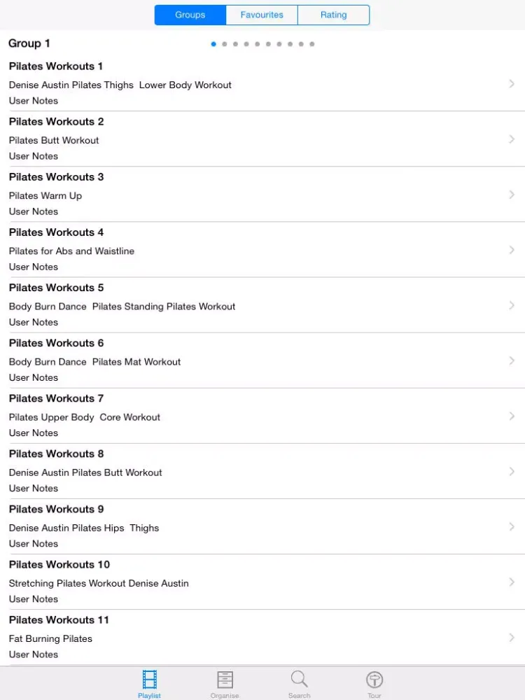 تصاویر Pilates Workouts iPad 
