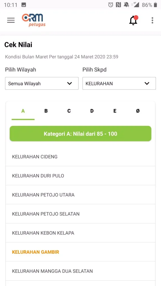CRM - Perangkat Daerah Pemprov应用截图
