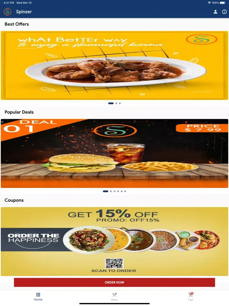 Скриншоты Spinzer - MyYummyMeals iPad 