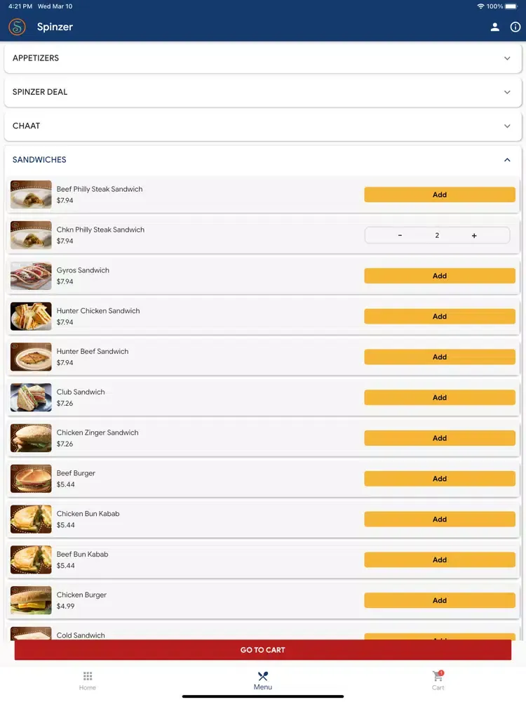 Скриншоты Spinzer - MyYummyMeals iPad 