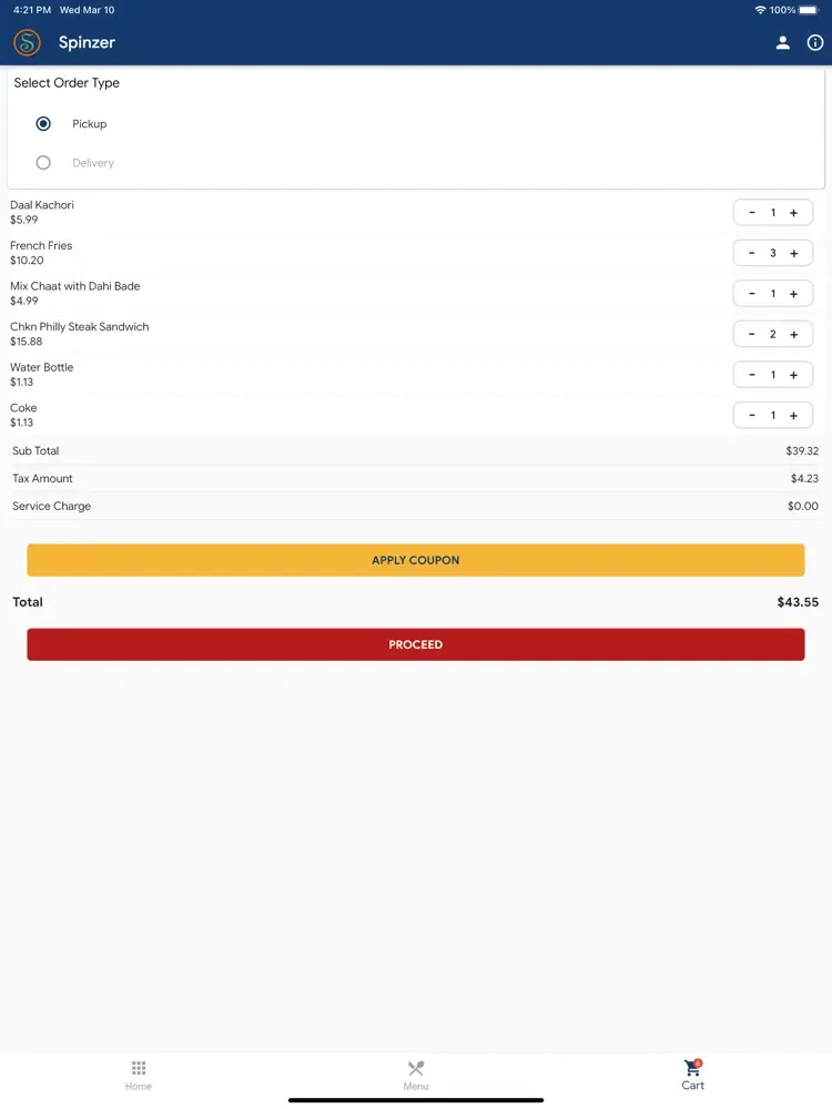 Скриншоты Spinzer - MyYummyMeals iPad 