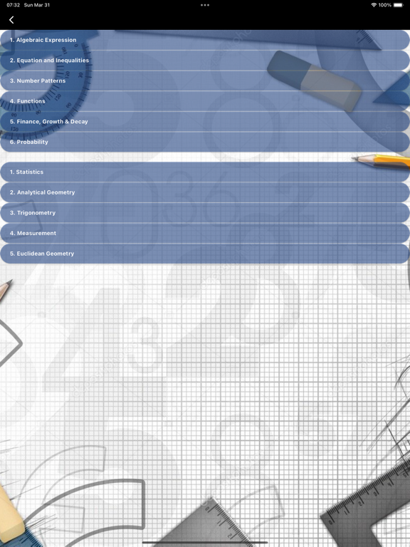 Скриншоты Grade 10 Mathematics iPad 
