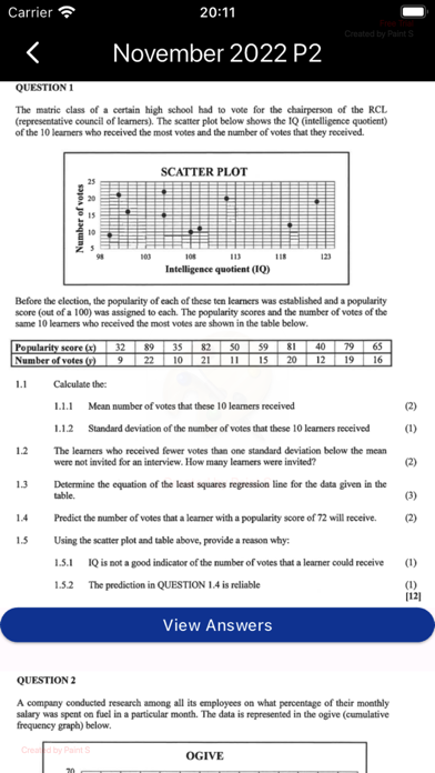 Capturas de pantalla de Grade 11 Mathematics