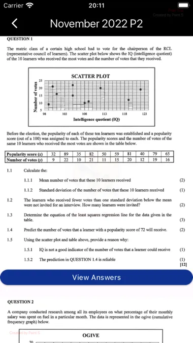 Grade 11 Mathematics スクリーンショット