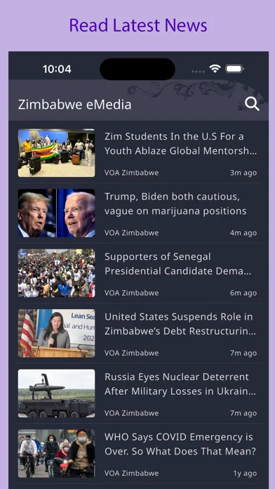 Capturas de pantalla de Zimbabwe eMedia
