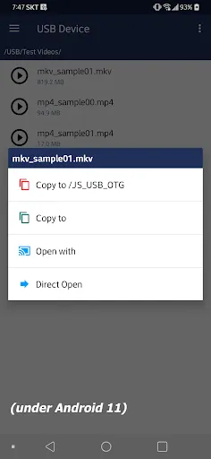 JS USB OTG Trial Screenshots