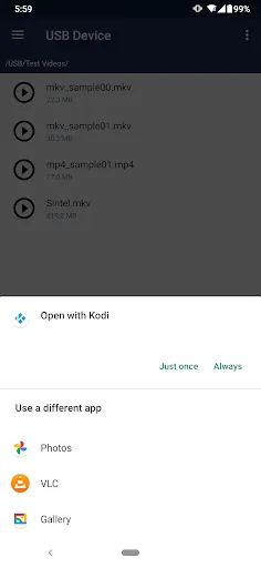 JS USB OTG Trial Screenshots
