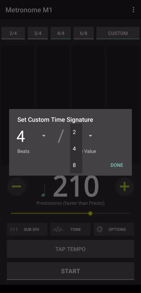 Metronome M1 스크린샷