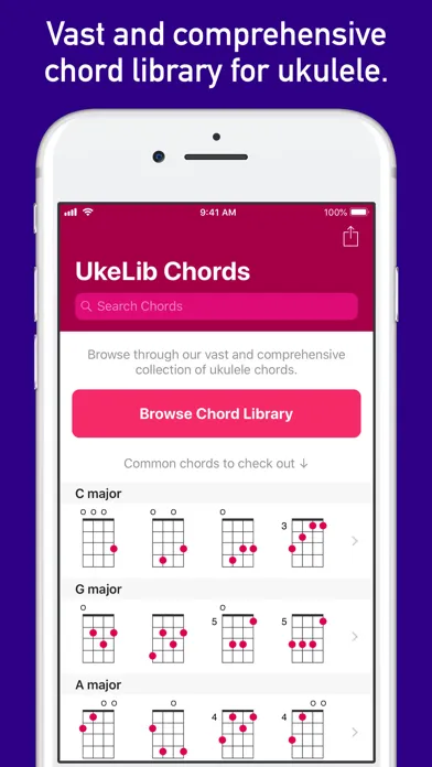 Tangkapan skrin UkeLib Chords Pro