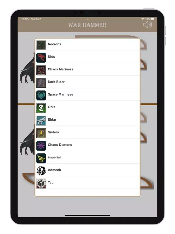 Captures d'écran de WarScore 40K iPad 