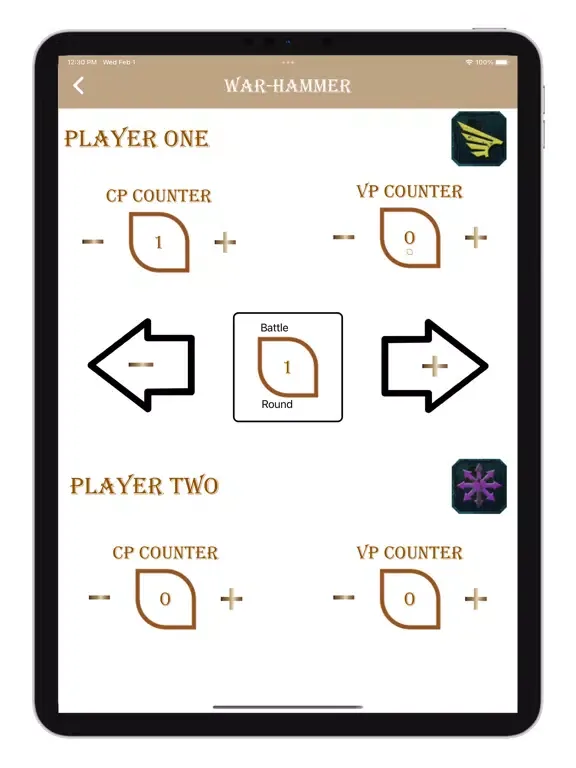 Captures d'écran de WarScore 40K iPad 