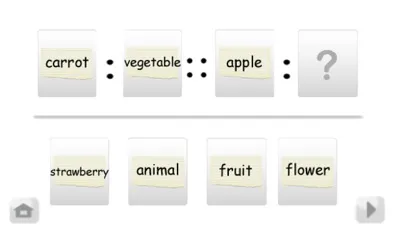 Zrzuty ekranu Kids iHelp – Word Analogy 1.0