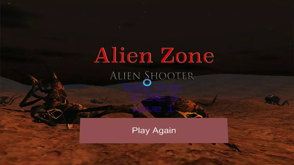 Tangkapan skrin VR Alien Zone