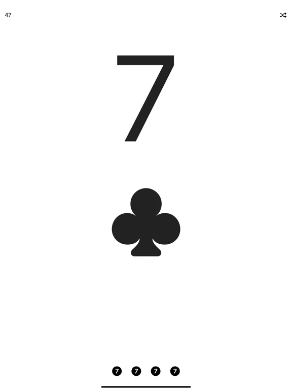 Sevens - A Simple Card Game iPad  スクリーンショット
