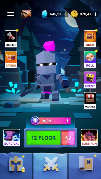 Capturas de pantalla de Hero Dungeon: Cube Action RPG