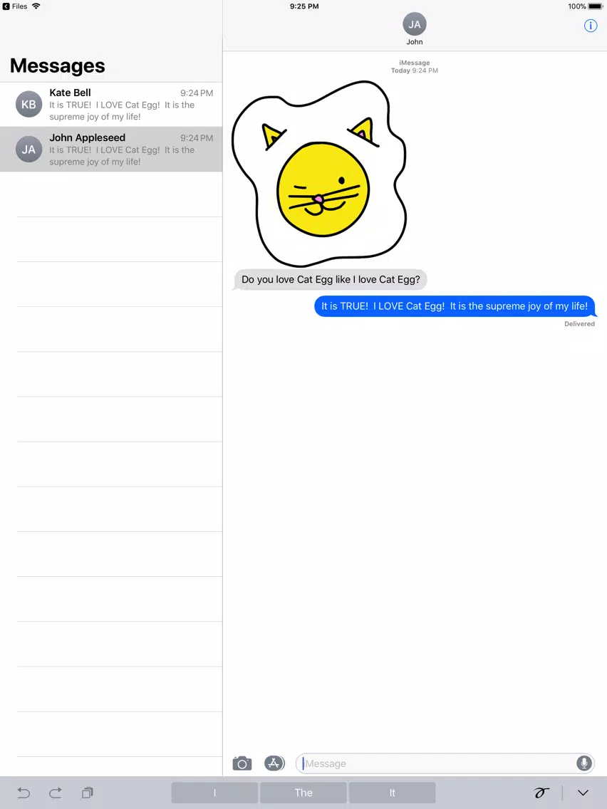 Captures d'écran de Cat Egg Sticker Pack iPad 