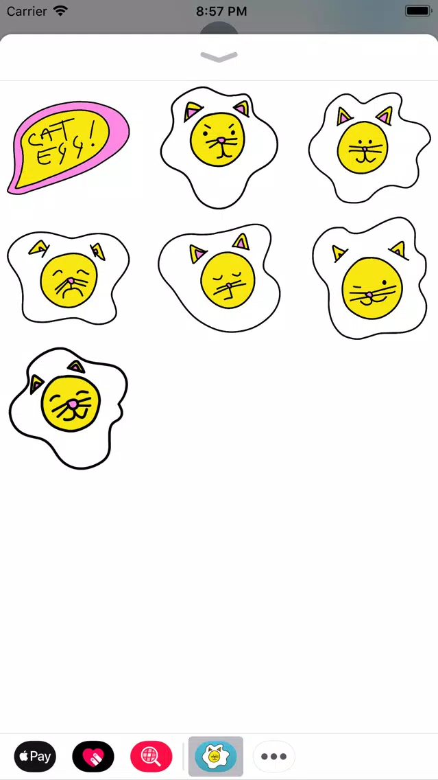 Captures d'écran de Cat Egg Sticker Pack