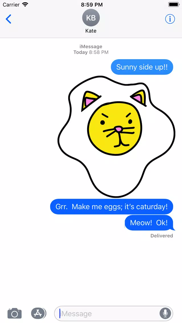 Captures d'écran de Cat Egg Sticker Pack