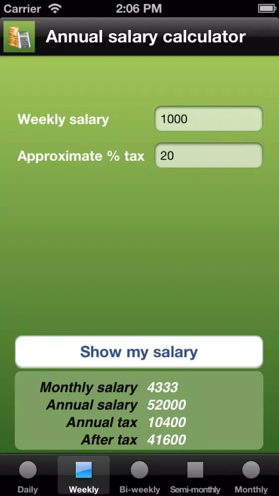 Screenshot di My Salary Calc