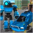 Flying Hero Robot: City Police Super Car Simulator