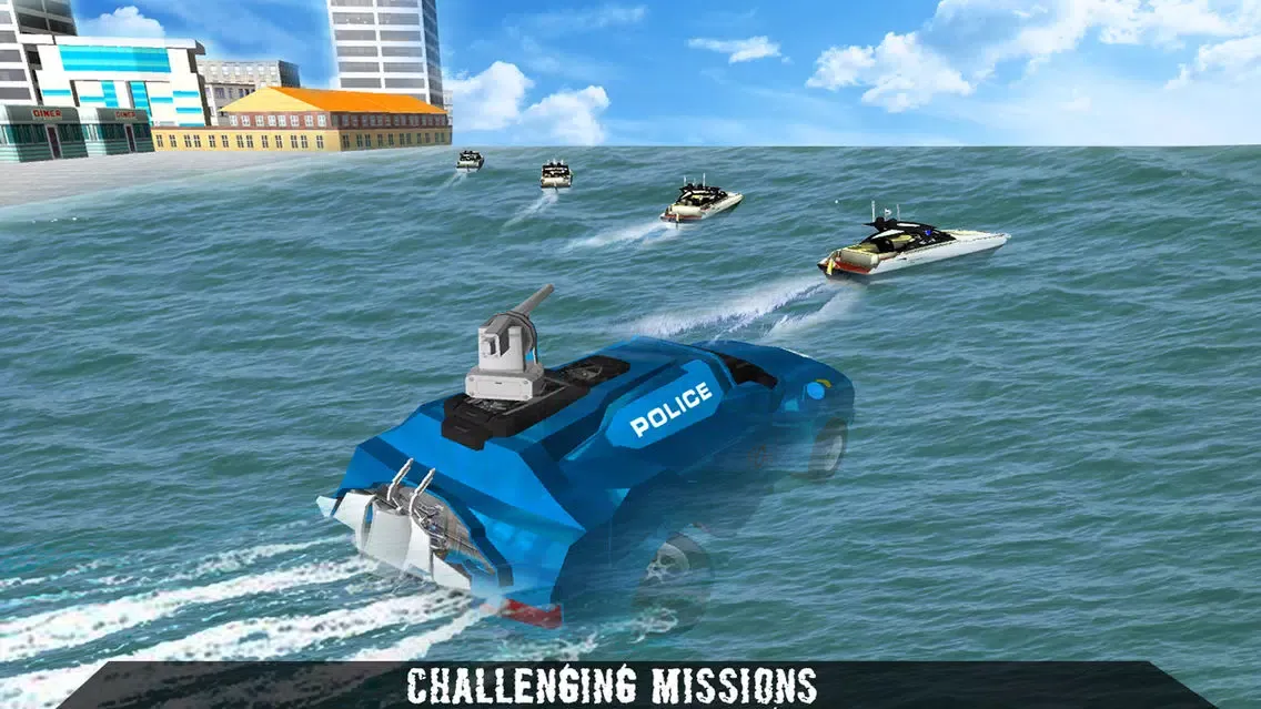 Captures d'écran de Flying Hero Robot: City Police Super Car Simulator