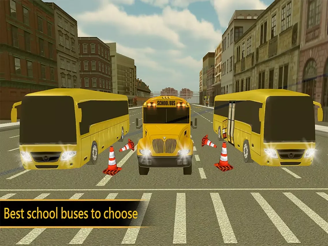 Capturas de pantalla de City School Bus Driver - Coach Driving Simulator iPad 