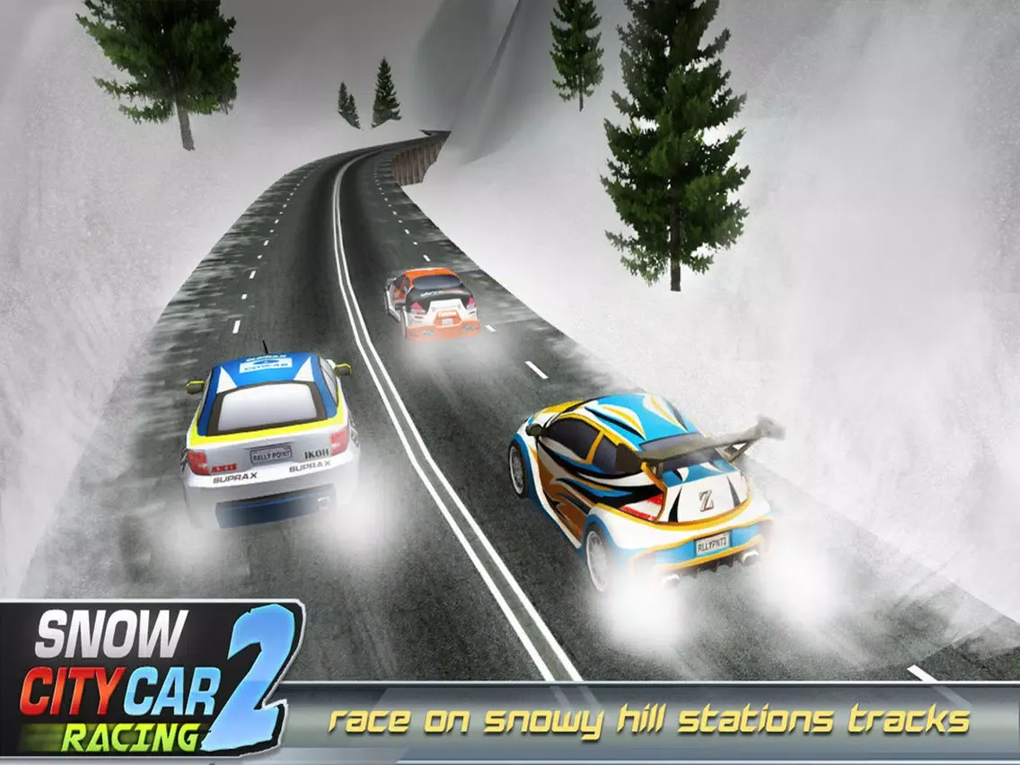 Zrzuty ekranu Rally Racer 2017 - Winter Sports Car Drift Ultra iPad 