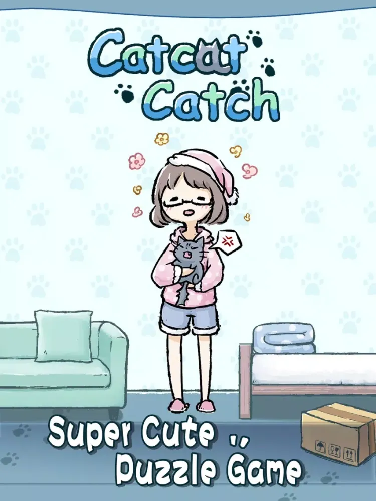 Cat Cat Catch-fun puzzel game iPad  স্ক্রিনশট