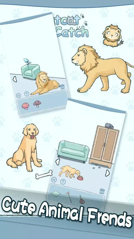 Cat Cat Catch-fun puzzel game স্ক্রিনশট