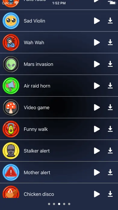 Capturas de tela do Top Funny Ringtones
