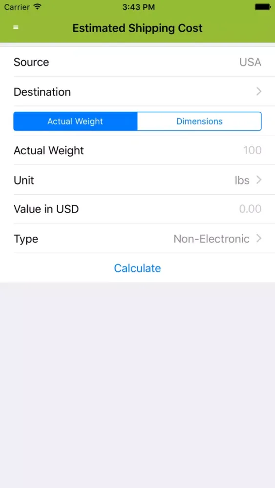 Ảnh chụp màn hình của Johnny Air Shipment Tracker