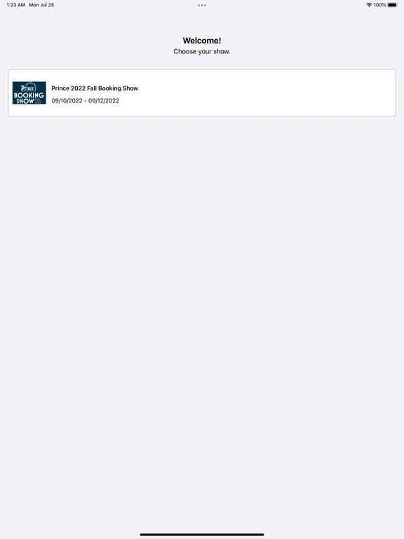 Tangkapan layar Prince Corporation iPad 