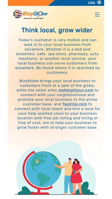 ภาพหน้าจอของ BizyGlobe